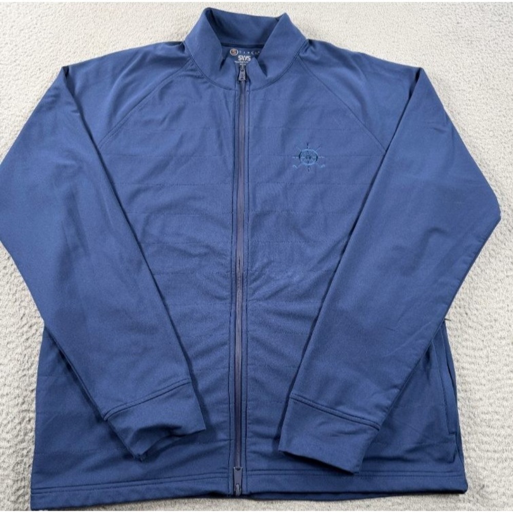 Stitch SWS Weather System Golf Jacket Mens Large Navy Blue Full ZipHybrid